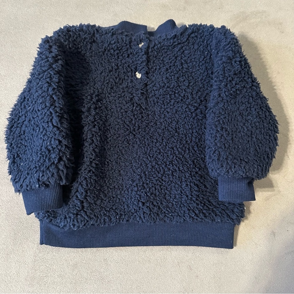 7 for all Mankind infant boys sherpa sweatshirt size 0/3 months like new - Picture 2 of 3